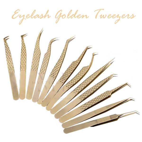 Eyelash Golden Tweezers