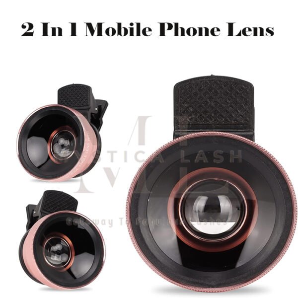 Rose Gold 2 In 1 Mobile Phone Lens