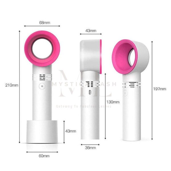 Size Of The White Cooling Lash Bladeless Fan