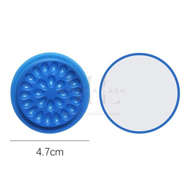 Blue Multi-hole Round Glue Pallet With 4.7cm Diameter