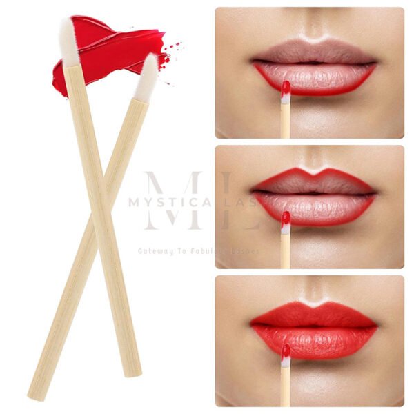 Bamboo Lip Brushes For Lipstick Application