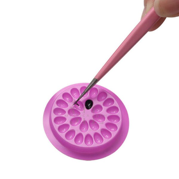 Purple Soft Multi-hole Round Eyelash Glue Pads