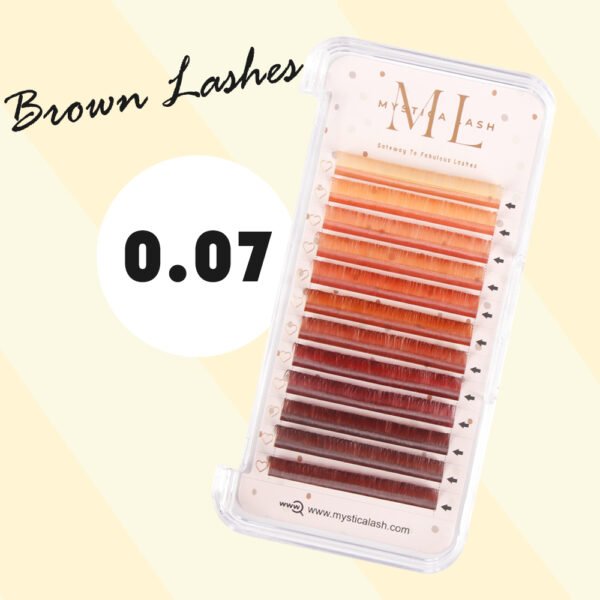0.07mm Brown Color Lashes